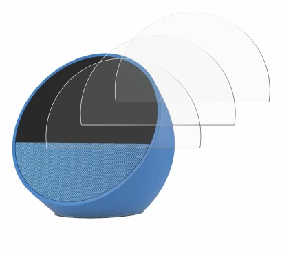 Immagine del dispositivo Amazon Echo Spot 2024 con un'ampia varietà di protezioni per lo schermo.