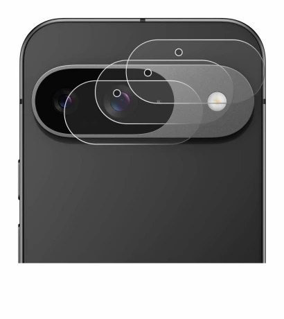 Immagine del dispositivo Google Pixel 9 (SOLO Fotocamera) con un'ampia varietà di protezioni per lo schermo.