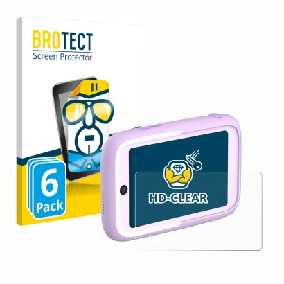 Parte frontale di una confezione del prodotto con il logo del marchio BROTECT. Accanto è raffigurato il dispositivo Myfirst Ca