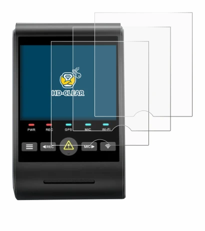 Immagine del dispositivo VIOFO A229 PRO con un'ampia varietà di protezioni per lo schermo.