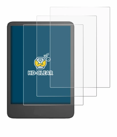 Immagine del dispositivo Amazon Kindle 2024 con un'ampia varietà di protezioni per lo schermo.