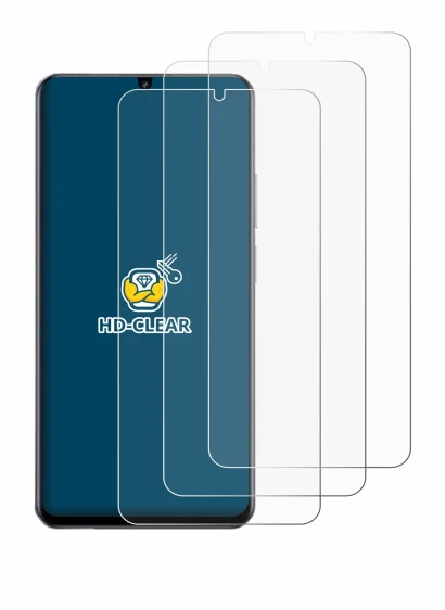 Immagine del dispositivo realme Note 60 4G con un'ampia varietà di protezioni per lo schermo.