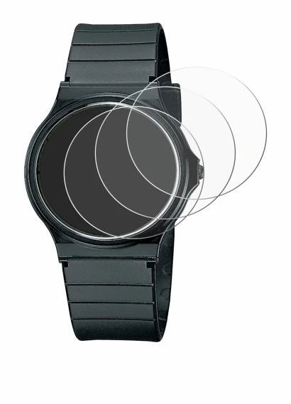 Immagine del dispositivo Casio Collection MQ-24 con un'ampia varietà di protezioni per lo schermo.