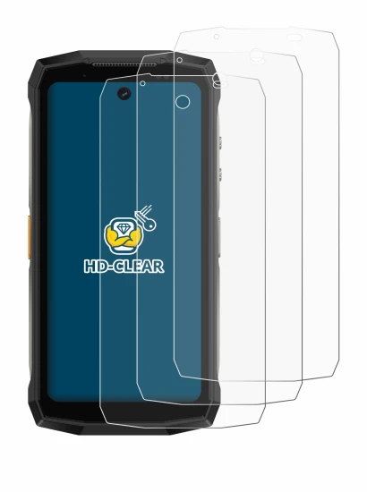 Immagine del dispositivo Ulefone Armor Mini 20 Pro con un'ampia varietà di protezioni per lo schermo.