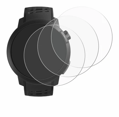 Immagine del dispositivo Coros Pace Pro con un'ampia varietà di protezioni per lo schermo.
