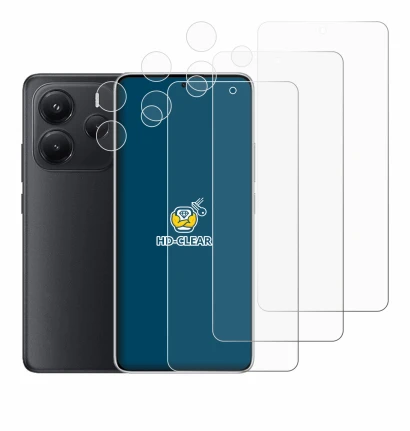 Immagine del dispositivo Xiaomi Redmi Note 14 (Fronte+Fotocamera) con un'ampia varietà di protezioni per lo schermo.