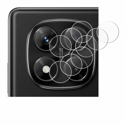 Immagine del dispositivo Xiaomi Redmi Note 14 Pro (SOLO Fotocamera) con un'ampia varietà di protezioni per lo schermo.