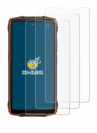 Immagine del dispositivo Blackview BV8200 con un'ampia varietà di protezioni per lo schermo.