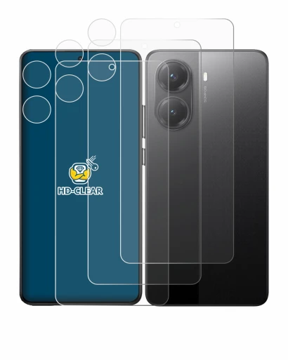 Immagine del dispositivo Xiaomi Poco X7 Pro (Fronte+Fotocamera) con un'ampia varietà di protezioni per lo schermo.