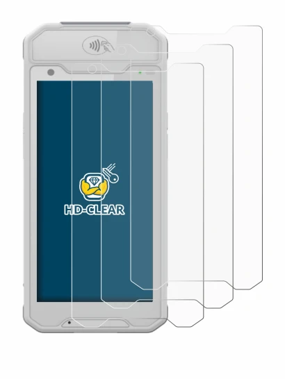 Immagine del dispositivo Dojo Pocket con un'ampia varietà di protezioni per lo schermo.