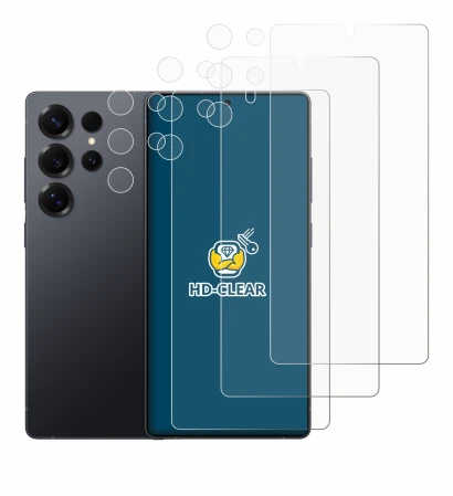 Immagine del dispositivo Samsung Galaxy S25 Ultra Enterprise Edition (Fronte+Fotocamera) con un'ampia varietà di protezioni pe