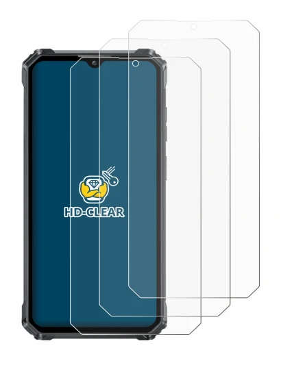 Immagine del dispositivo Oukitel G1 con un'ampia varietà di protezioni per lo schermo.