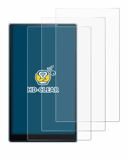 Immagine del dispositivo FiiO JM21 con un'ampia varietà di protezioni per lo schermo.