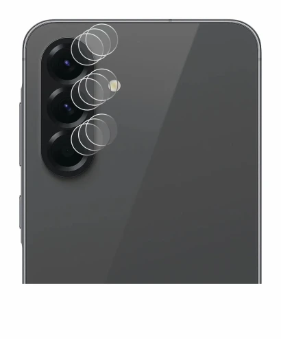 Immagine del dispositivo Samsung Galaxy A56 5G (SOLO Fotocamera) con un'ampia varietà di protezioni per lo schermo.