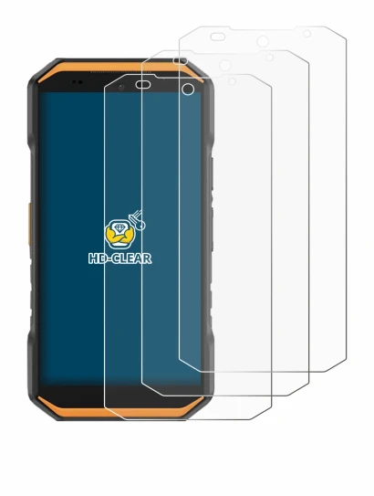 Immagine del dispositivo Ulefone Armor X32 con un'ampia varietà di protezioni per lo schermo.