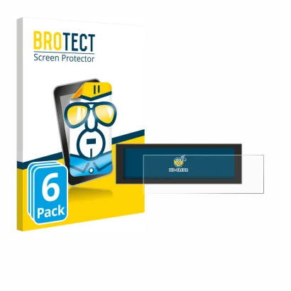 Parte frontale di una confezione del prodotto con il logo del marchio BROTECT. Accanto è raffigurato il dispositivo EcoFlow DE
