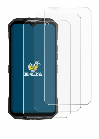 Immagine del dispositivo Doogee V Max S con un'ampia varietà di protezioni per lo schermo.