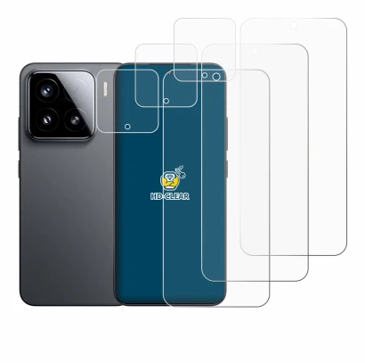 Immagine del dispositivo Xiaomi 15 (Fronte+Fotocamera) con un'ampia varietà di protezioni per lo schermo.