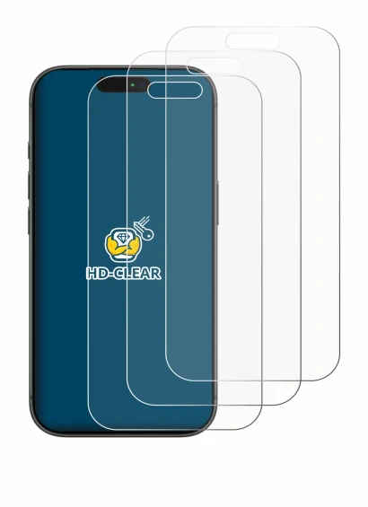 Immagine del dispositivo Apple iPhone 17 Pro con un'ampia varietà di protezioni per lo schermo.