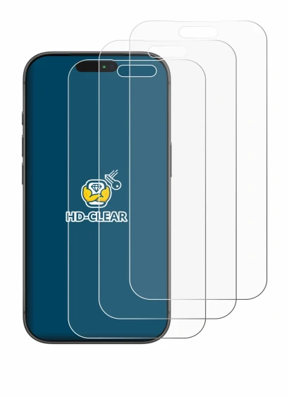 Immagine del dispositivo Apple iPhone 17 Pro Max con un'ampia varietà di protezioni per lo schermo.