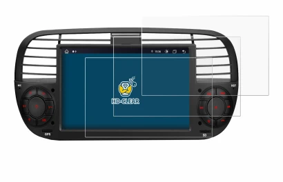 Immagine del dispositivo Xtrons IA7250FLBS con un'ampia varietà di protezioni per lo schermo.