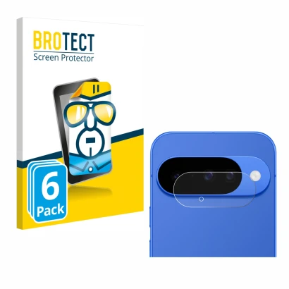 Parte frontale di una confezione del prodotto con il logo del marchio BROTECT. Accanto è raffigurato il dispositivo Google Pix