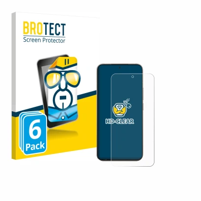 Parte frontale di una confezione del prodotto con il logo del marchio BROTECT. Accanto è raffigurato il dispositivo Xiaomi 15T