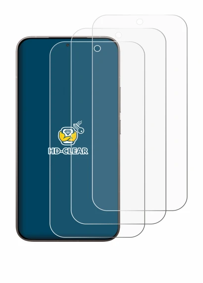 Immagine del dispositivo Xiaomi 17 con un'ampia varietà di protezioni per lo schermo.