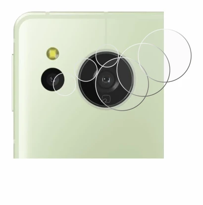 Immagine del dispositivo Sharp Aquos Sense 8 (SOLO Camera) con un'ampia varietà di protezioni per lo schermo.