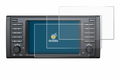 Immagine del dispositivo Eonon E39A12S con un'ampia varietà di protezioni per lo schermo.