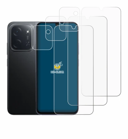 Immagine del dispositivo Xiaomi Poco C85 (Fronte+Fotocamera) con un'ampia varietà di protezioni per lo schermo.
