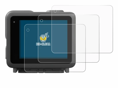 Immagine del dispositivo GoPro Lit Hero con un'ampia varietà di protezioni per lo schermo.