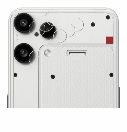 Immagine del dispositivo Nothing Phone (3a) Lite (SOLO Fotocamera) con un'ampia varietà di protezioni per lo schermo.