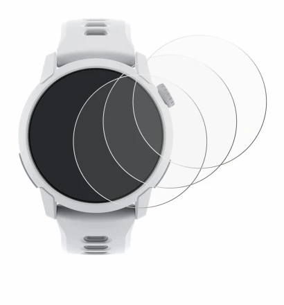 Immagine del dispositivo Coros Pace 4 con un'ampia varietà di protezioni per lo schermo.