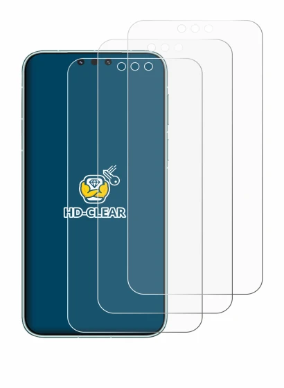 Immagine del dispositivo Huawei Mate 80 Pro Max con un'ampia varietà di protezioni per lo schermo.