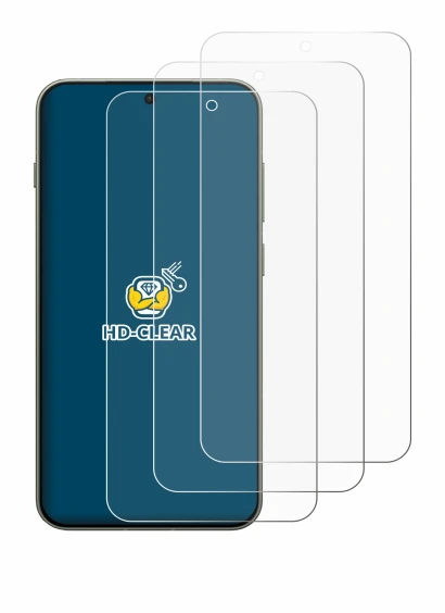 Immagine del dispositivo OnePlus 13s con un'ampia varietà di protezioni per lo schermo.