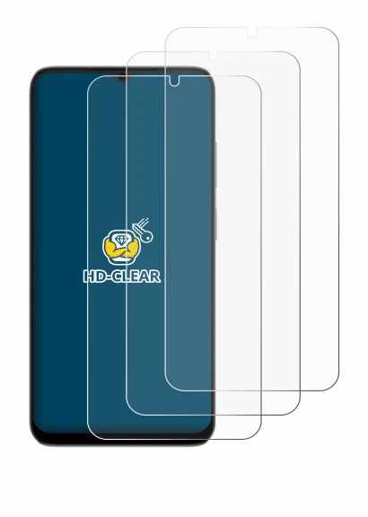 Immagine del dispositivo Doogee Note 56X con un'ampia varietà di protezioni per lo schermo.
