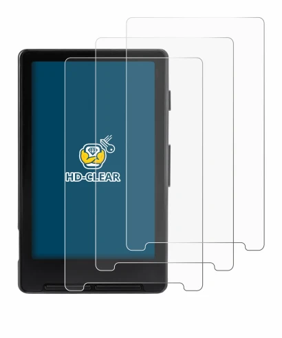 Immagine del dispositivo Xteink X4 con un'ampia varietà di protezioni per lo schermo.