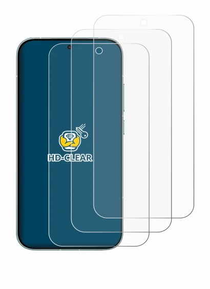 Immagine del dispositivo Xiaomi Redmi Turbo 5 con un'ampia varietà di protezioni per lo schermo.