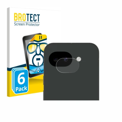 Parte frontale di una confezione del prodotto con il logo del marchio BROTECT. Accanto è raffigurato il dispositivo Google Pix