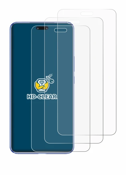 Immagine del dispositivo Huawei Nova 12 Pro con un'ampia varietà di protezioni per lo schermo.