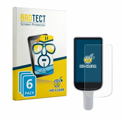 Parte frontale di una confezione del prodotto con il logo del marchio BROTECT. Accanto è raffigurato il dispositivo Datalogic