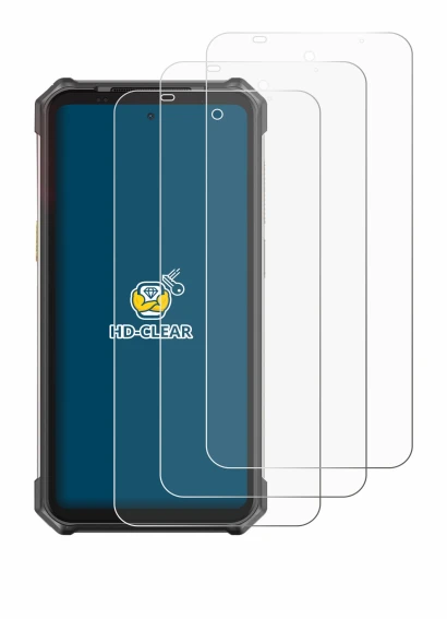 Immagine del dispositivo Ulefone RugKing 5 Pro con un'ampia varietà di protezioni per lo schermo.