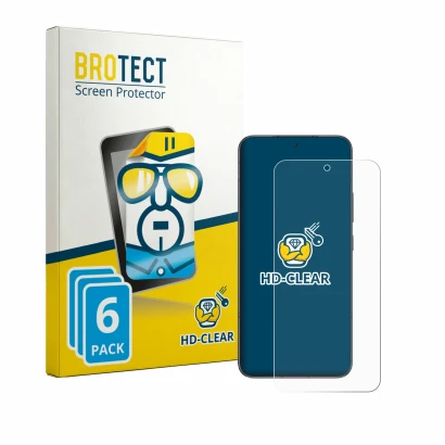Parte frontale di una confezione del prodotto con il logo del marchio BROTECT. Accanto è raffigurato il dispositivo Honor Powe