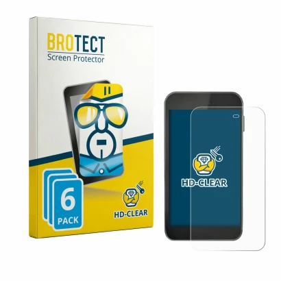 Parte frontale di una confezione del prodotto con il logo del marchio BROTECT. Accanto è raffigurato il dispositivo Equil S Pa