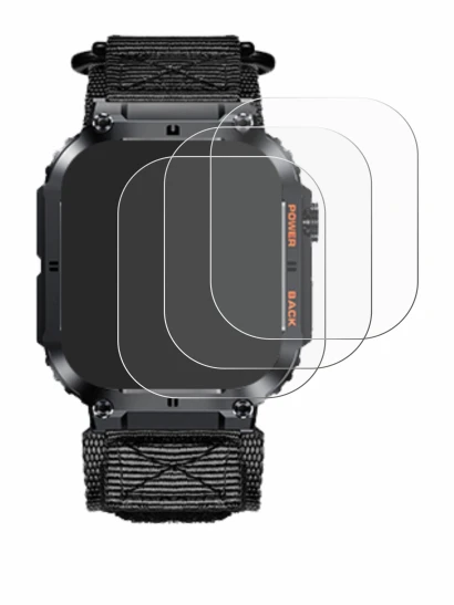 Immagine del dispositivo Megalith K57PRO con un'ampia varietà di protezioni per lo schermo.