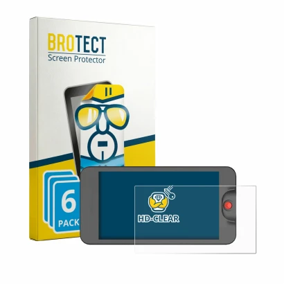Parte frontale di una confezione del prodotto con il logo del marchio BROTECT. Accanto è raffigurato il dispositivo Osee T5 Pl