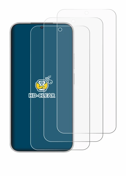 Immagine del dispositivo Huawei Nova 16z con un'ampia varietà di protezioni per lo schermo.