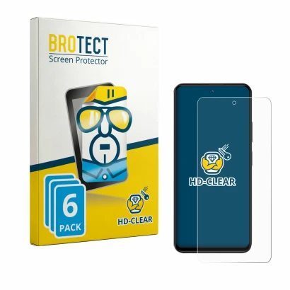 Parte frontale di una confezione del prodotto con il logo del marchio BROTECT. Accanto è raffigurato il dispositivo Blackview