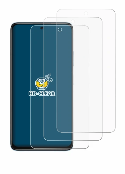 Immagine del dispositivo Huawei Nova Y74 con un'ampia varietà di protezioni per lo schermo.